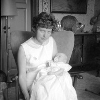 Barnedåb hos Bodil og Børge 23-6-1968 - Agfa IF 604-film - 1