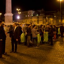 F-o-J Rome 2017 - 2 Rom fredag aften. Flashmob og vin på Mimi é Coco og bybilleder