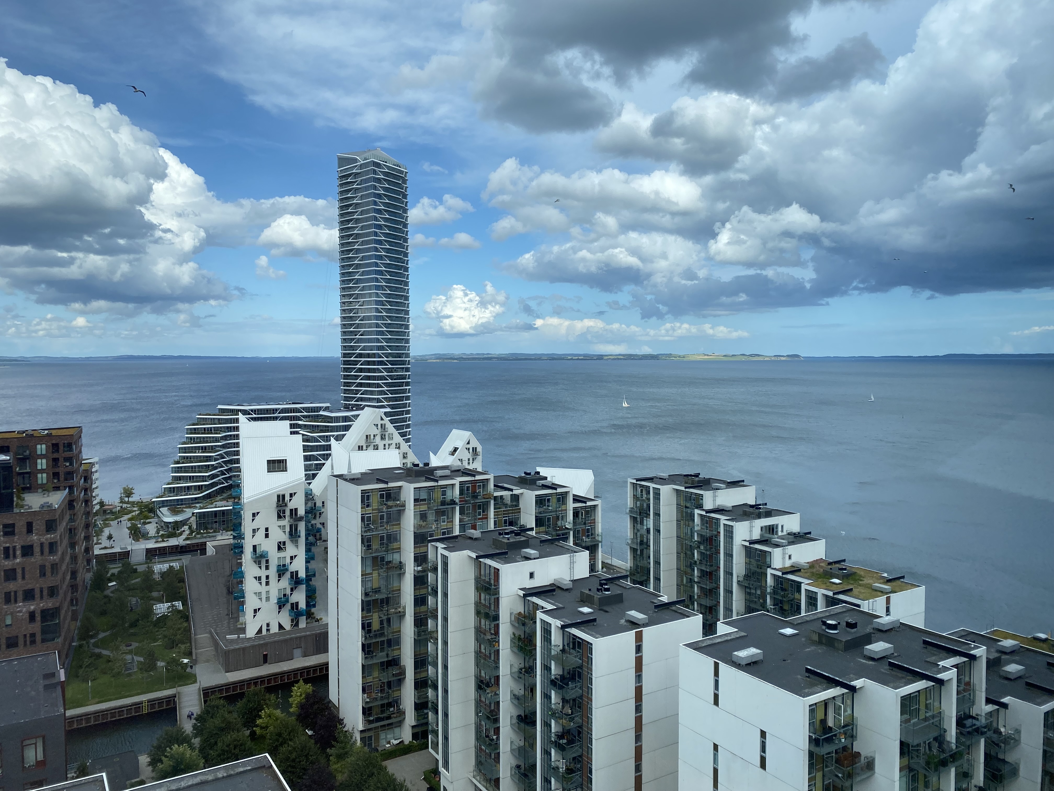 widok na wyspę Aarhus